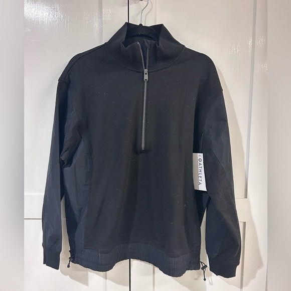Athleta Triumph Hybrid Half Zip Sweatshirt - Picture 4 of 9